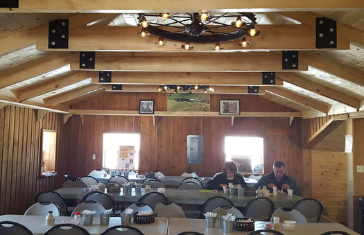 sap house stone house farm dining area