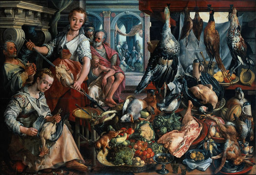 Joachim Bueckelaer's Well-Stocked Kitchen