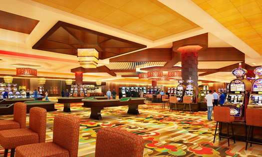 Rivers Casino gaming floor rendering