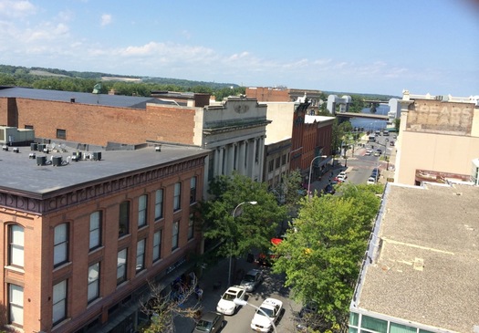 Troy 3rd Street from Quackenbush Building roof