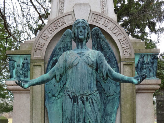 albany rural cemetery Parsons angel medium