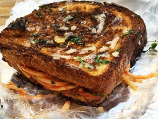 alleycarte spaghetti sandwich