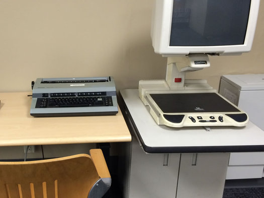 typewriter at Albany Public Library