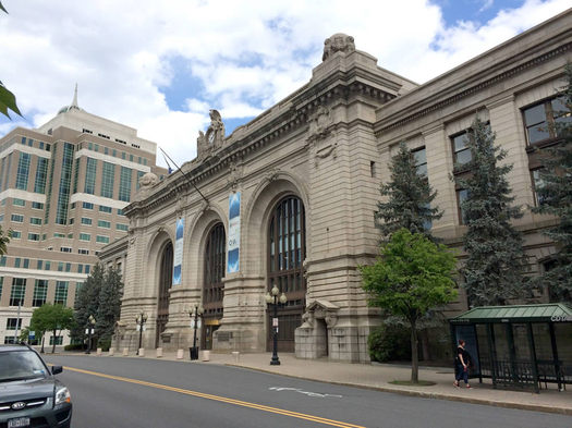 Kiernan Plaza former train station Albany 2016-May