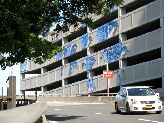 Quackenbush parking garage mural