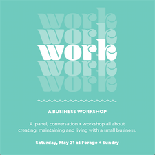 forage+sundry business workshop poster