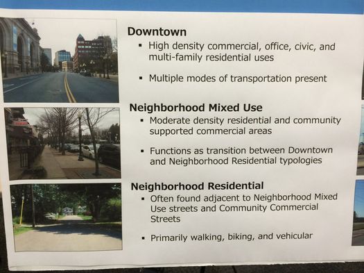 albany complete streets draft meeting board neighborhood types