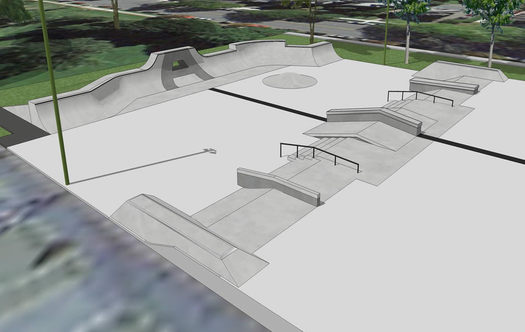 albany skate park plan design closeup