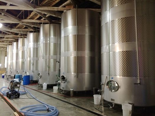 fermentation tanks at Nine Pin