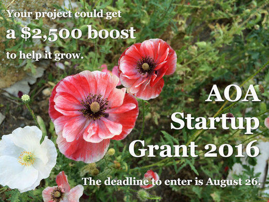 AOA startup grant 2016 billboard