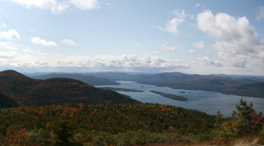 Lake George from Buck Mountain by Flickr user heipei CC