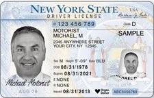 NYS drivers license sample 2016