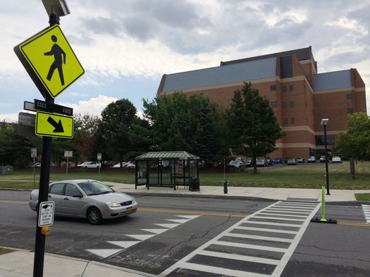 crosswalk new scotland ave warning lights