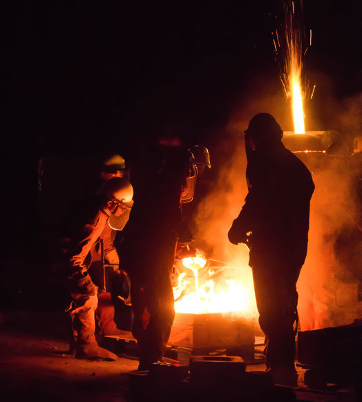 salem art works intercollegiate iron pour