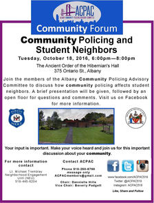 ACPAC student neighbors event poster