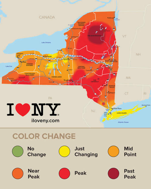 I Love NY foliage map 2016-10-13