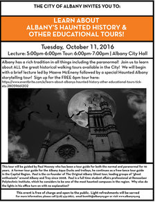 albany haunted history tour poster 2016
