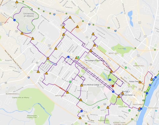 bike albany map test 2016-September