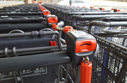 ALDI Colonie grocery carts