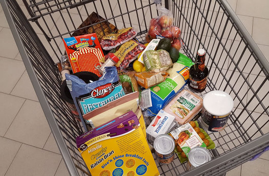 ALDI Deanna shopping cart contents