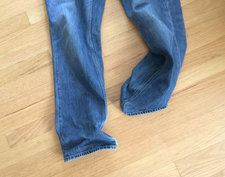 legs of a pair of jeans