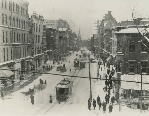 Albany N Pearl Street 1891 winter