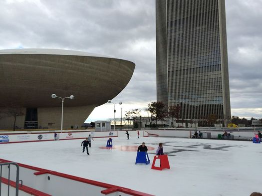 Empire State Plaza skating rink 2016-December