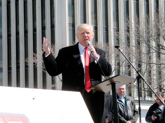 Donald Trump at Empire State Plaza 2014-April