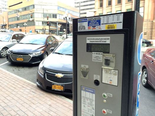 Albany pay and display meter State Street 2017-January