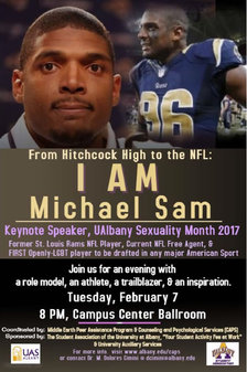 UAlbany Michael Sam keynote poster