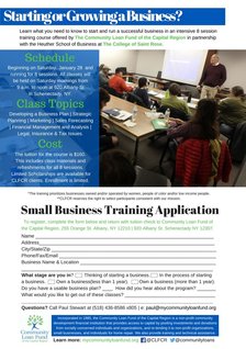 community loan fund business course poster