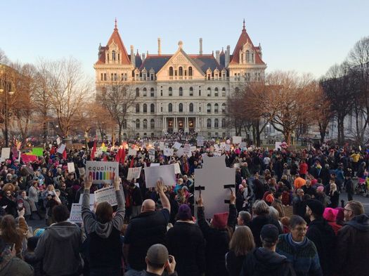 inaugurate resistance march Albany 2017-01-21