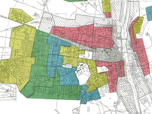 1938 HOLC map Albany east-west aligned