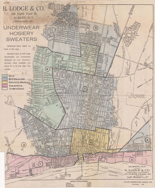 98 Acres Albany redlining HOLC 1936 map