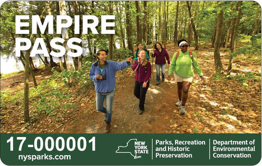 NYS Parks Empire Pass card