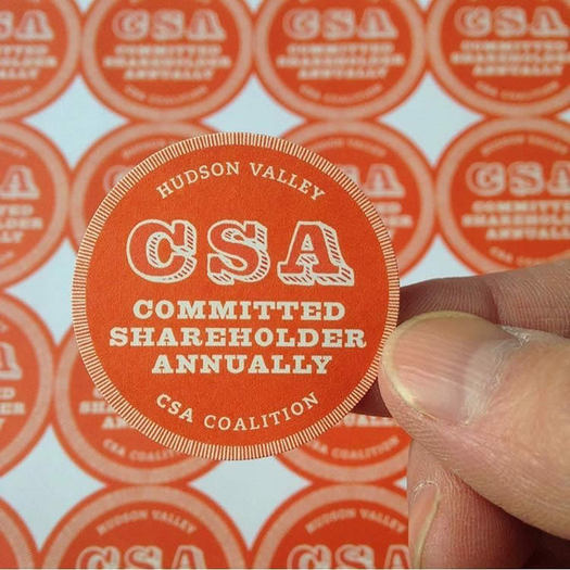 Hudson Valley CSA Coalition stickers