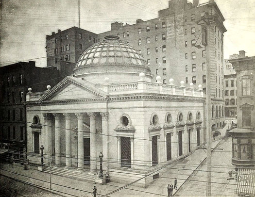 old Albany Savings Bank N Pearl Maiden Lane circa 1905