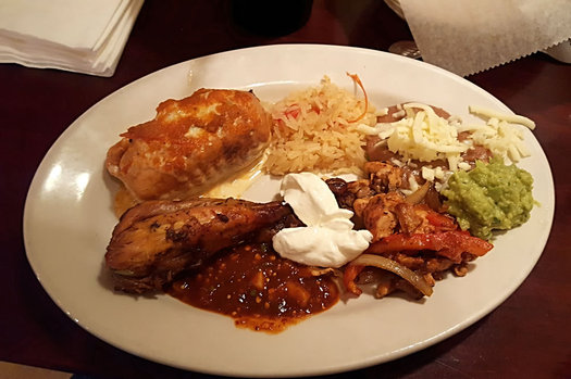 salsa latina buffet plate