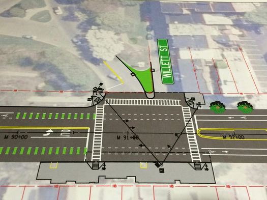 Madison Ave Road Diet phase 2 Willett diagram