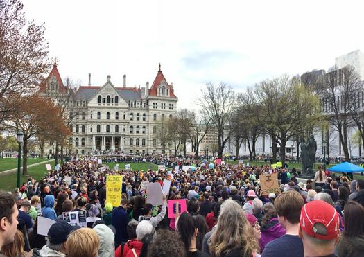 Albany March for Science crowd