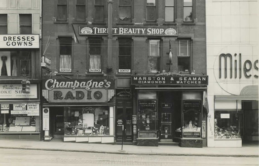 20 South Pearl storefronts 20th century