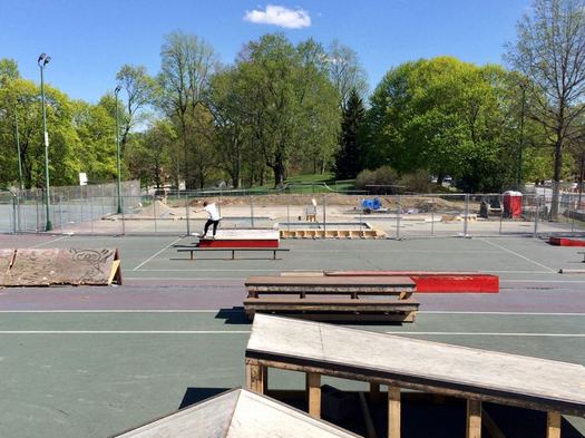 Albany skate park construction