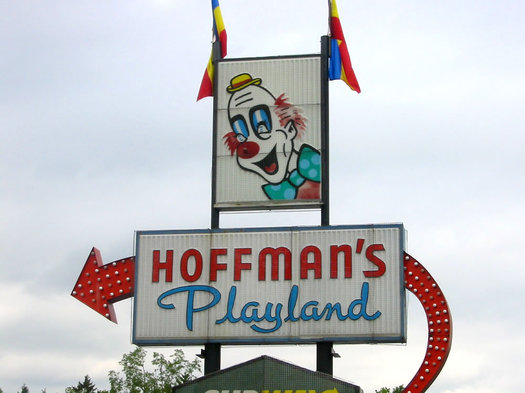 old Hoffmans Playland sign