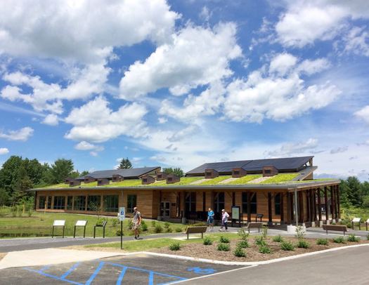 new Five Rivers visitor center exterior