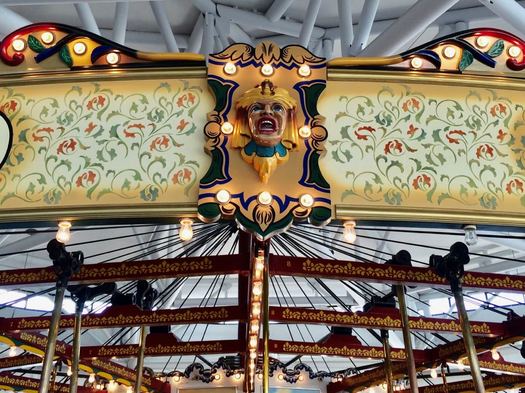 State Museum Carousel carved wooden face