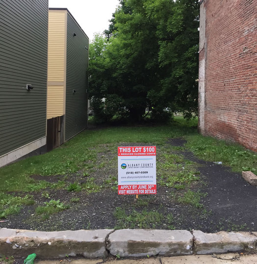 albany county land bank vacant lot sale