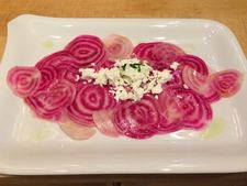 chiogga beet carpaccio