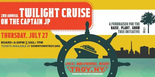 Downtown Troy BID river cruise poster