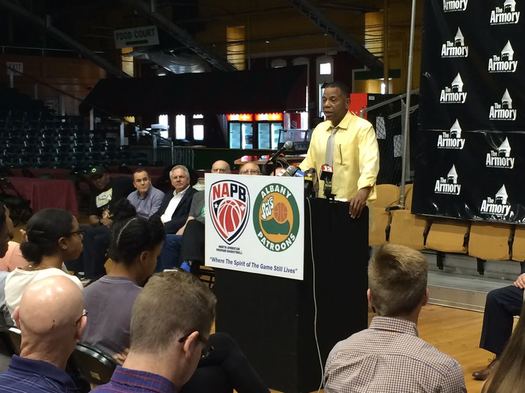 Albany Patroons announcement Derrick Rowland