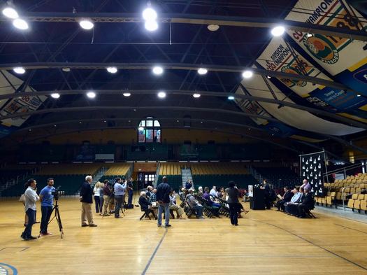 Albany Patroons press conference wide